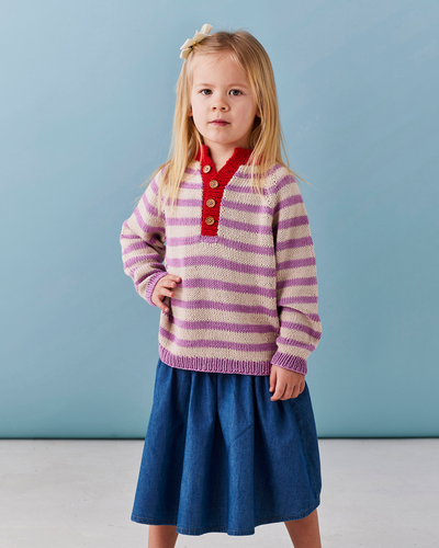 Carla - Stribet Polobluse