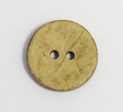 KNAP 2HUL 15MM KOKOS