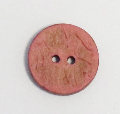 KNAP 2HUL 15MM KOKOS