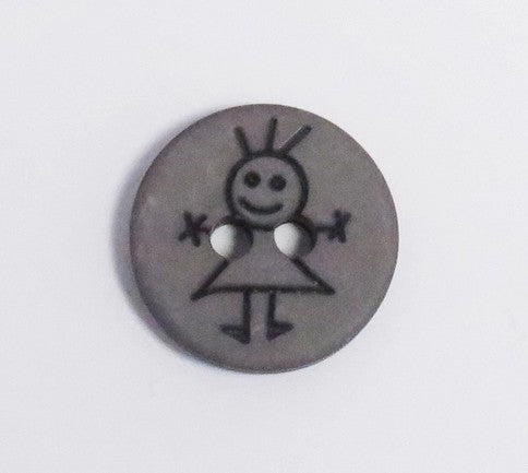 KNAP 2HUL 15MM PIGE
