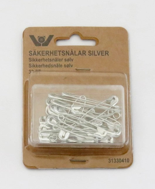 Sikkerhedsnåle - sølv