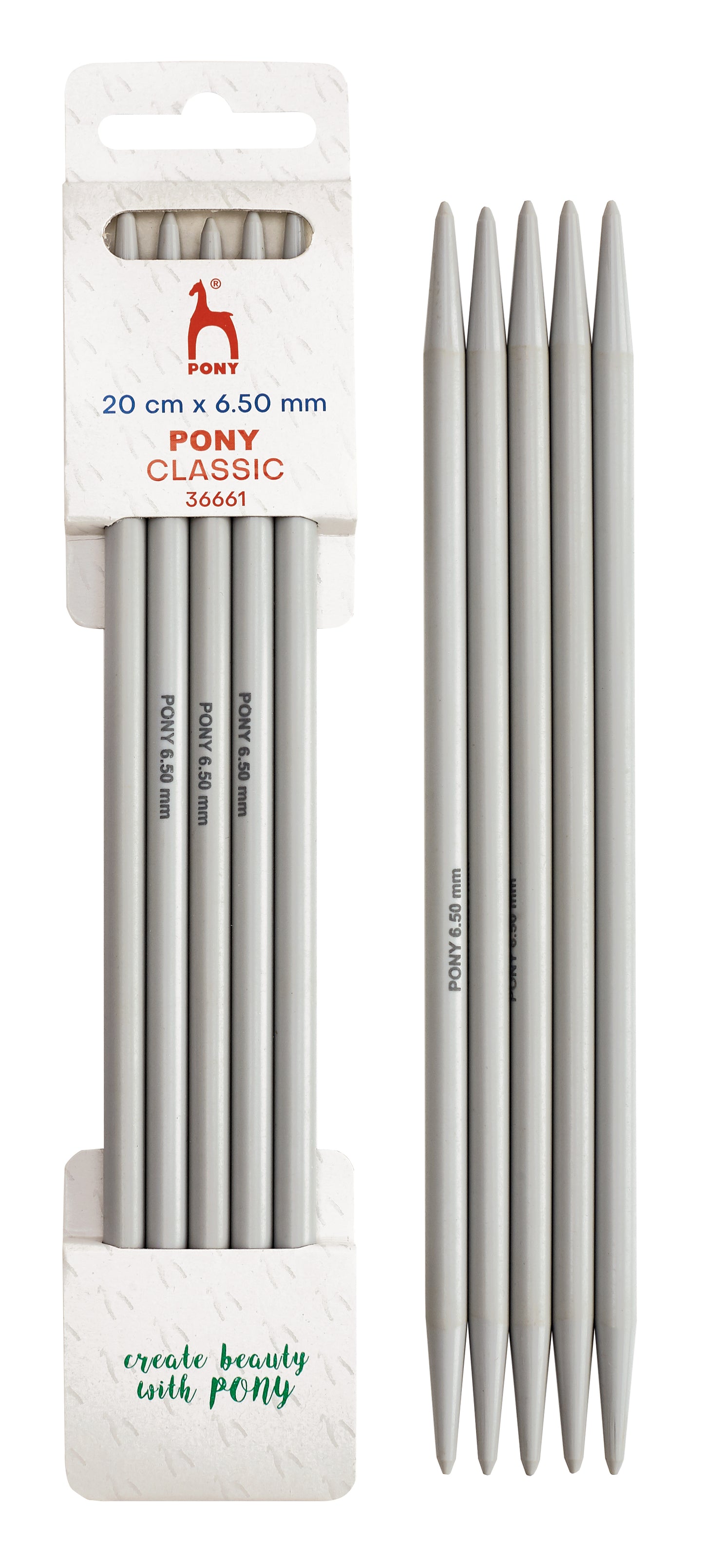 PONY STRØMPEPINDE PLAST 20CM