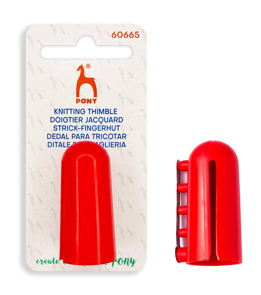 PONY STRIKKEFINGERBØL PLAST