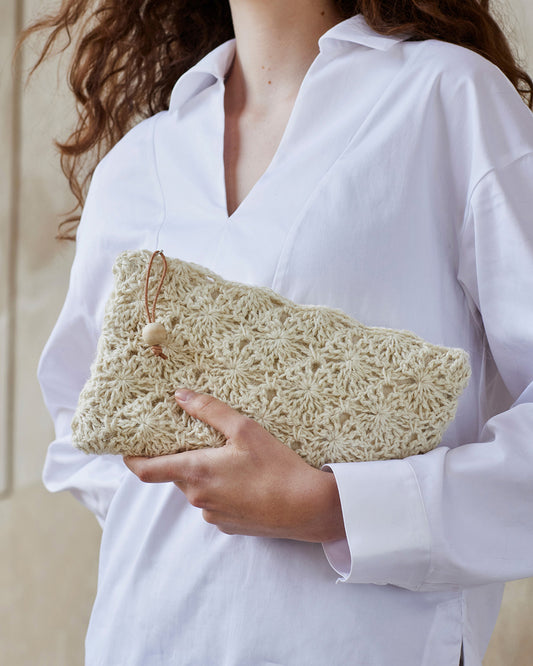 Hæklet Clutch - opskrift