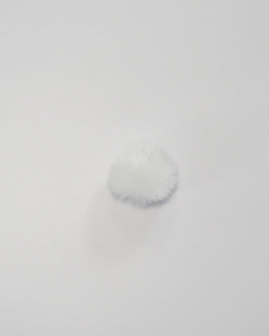 POMPON AKRYL 50MM F. HVID