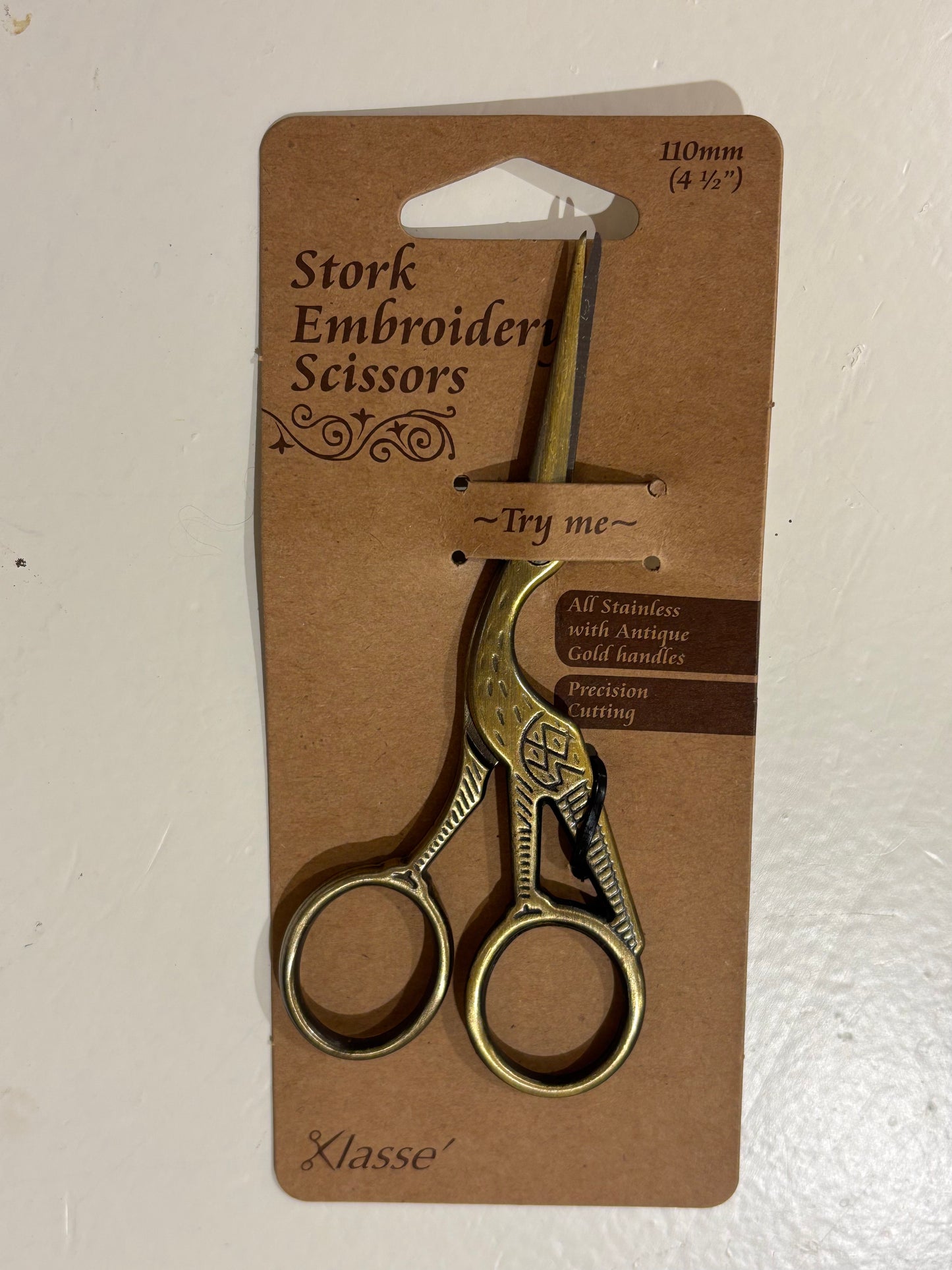STORKESAKS 4,5" ANTIK GULD