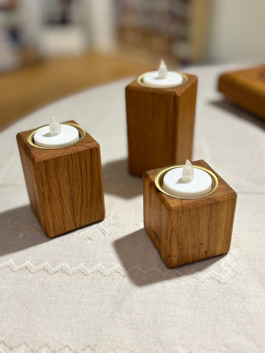 Fyrfadsstager, sæt m. 3 - JB WOODSTUFF